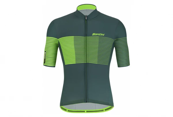 Maillot Manches Courtes Santini Tono Freccia Vert