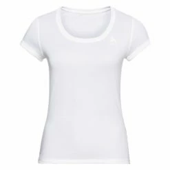Tee-shirt Manches Courtes Odlo Active F-Dry Light Eco Blanc Femme