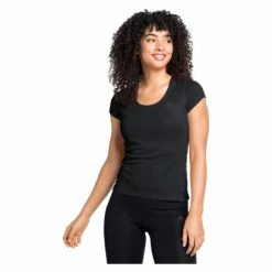 Tee-shirt Manches Courtes Odlo Active F-Dry Light Eco Noir Femme