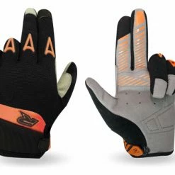 Racer 1927 Gants Longs Racer Gloves Gants Rock D3O Noir / Orange