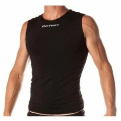 Sous-Maillot Sans Manches Outwet SHARK1 Structure Lisse Noir
