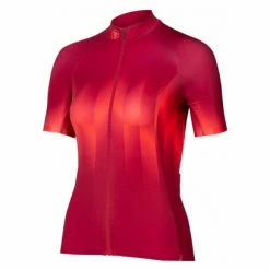Maillot Manches Courtes Endura Equalizer LTD Rouge Lie-de-vin Femme