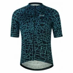 Maillot Manches Courtes Gore Wear Gotham Noir/Bleu