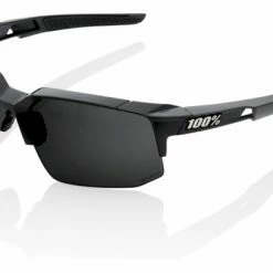 Lunettes 100% Speedcoupe Polished Black / Ecran PeakPolar Gris