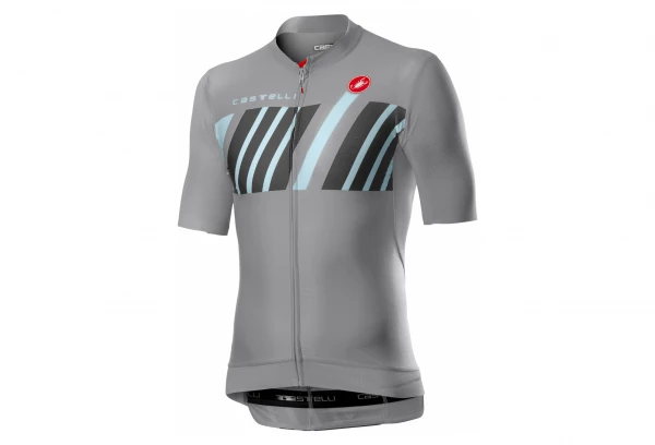 Maillot Manches Courtes Castelli Hors Categorie Gris Vortex