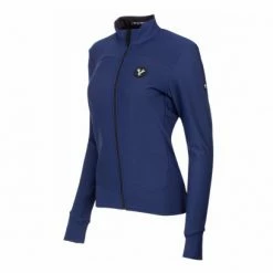 Maillot Manches Femme Longues LeBram Allos Bleu Coupe Ajustée