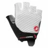 Paire De Gants Court Femme Castelli Rosso Corsa 2 Blanc / Noir