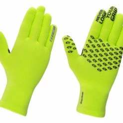 Gants Longs Imperméables GripGrab Knitted Thermal Jaune