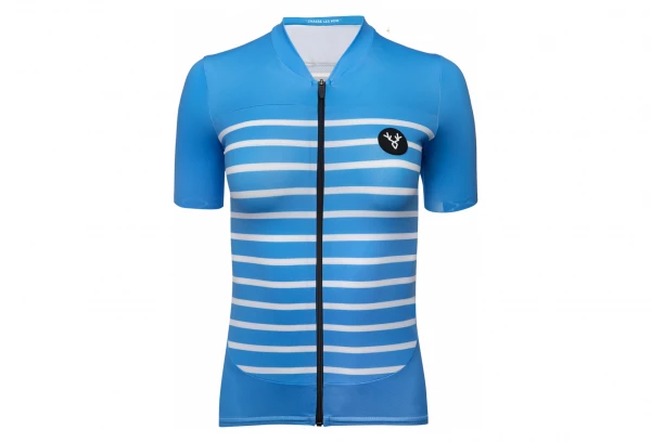 Maillot Manches Courtes Femme LeBram Ventoux Bleu Azur Coupe Ajustée – Image 3
