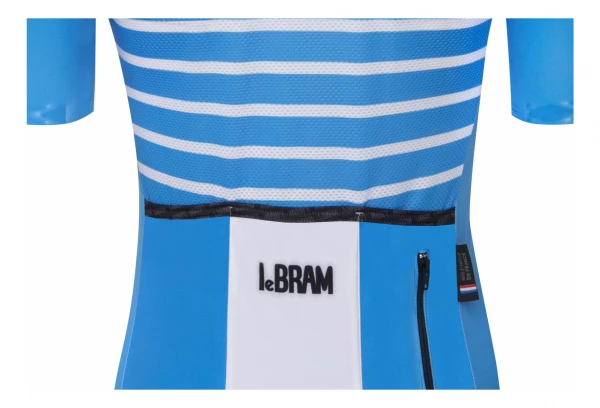 Maillot Manches Courtes Femme LeBram Ventoux Bleu Azur Coupe Ajustée – Image 6