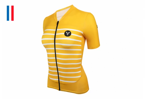 Maillot Manches Courtes Femme LeBram Ventoux Bleu Azur Coupe Ajustée – Image 9