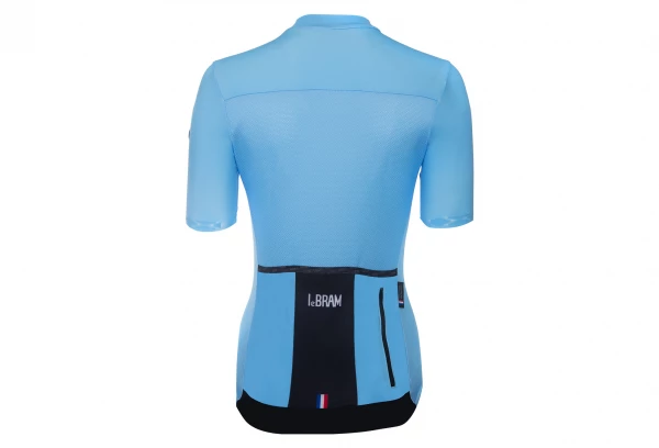 Maillot Manches Courtes Femme LeBram Allos Bleu Ciel Coupe Ajustée – Image 4