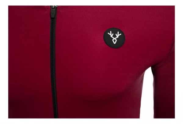 Maillot Manches Courtes LeBram Allos Bordeaux Coupe Aero Bleu – Image 3