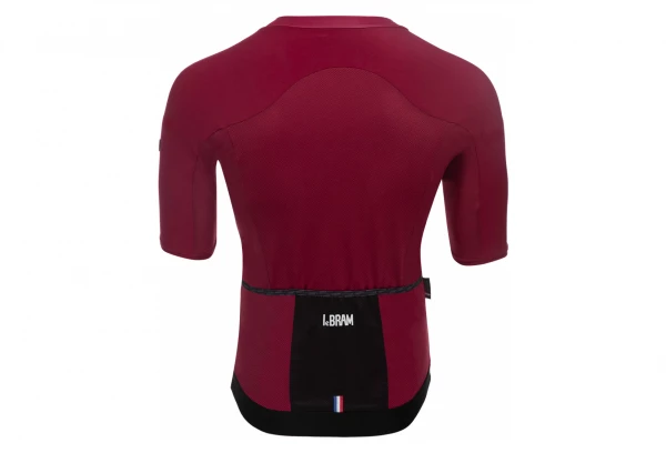Maillot Manches Courtes LeBram Allos Bordeaux Coupe Aero Bleu – Image 4