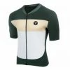 Maillot Manches Courtes LeBram Eze Vert Agave Crème Coupe Ajustée