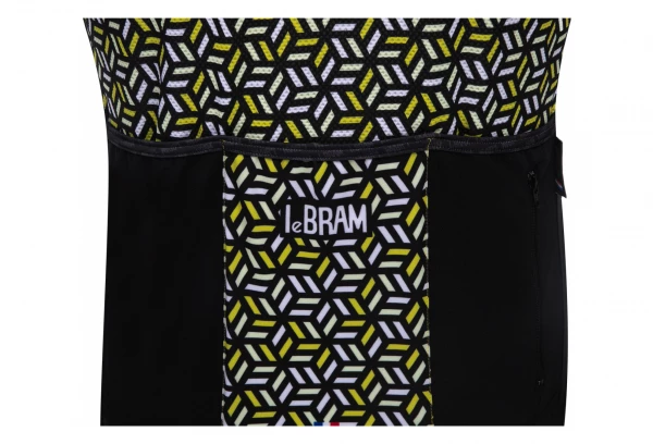 Maillot Manches Courtes LeBram Croix De Fer Noir Jaune Coupe Ajustée Noir / Kaki – Image 5