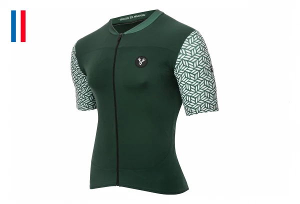 Maillot Manches Courtes LeBram Aspin Bleu Marine Coupe Ajustée Bleu / Rose – Image 7