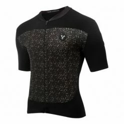 Maillot Manches Courtes LeBram Croix De Fer Noir Kaki Coupe Ajustée Noir / Rouge