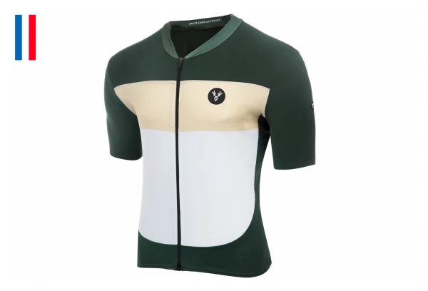 Maillot Manches Courtes LeBram Eze Bleu Marine Rose Coupe Ajustée Vert – Image 7