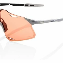 Lunettes 100% Hypercraft Gris / Verre Hiper Rouge Corail Blanc / Orange