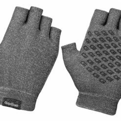 Gants Courts En Tricot GripGrab Freedom Anthracite Vert