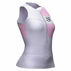Débardeur Compressport Tri Postural Gris Rose Femme
