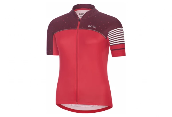 Gore Wear Maillot Manches Courtes GORE C5 Femme Hibiscus Rose