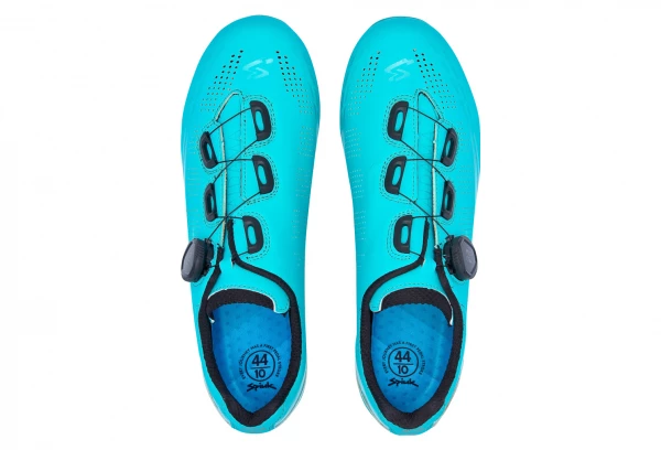 Paire De Chaussure De Route Spiuk Aldama Road Turquoise Mate Blanc – Image 2
