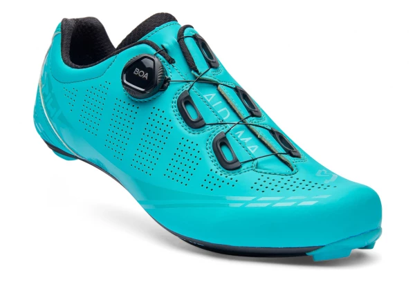 Paire De Chaussure De Route Spiuk Aldama Road Turquoise Mate Blanc – Image 4