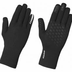 Paire De Gants Longs GripGrab Waterproof Knitted Thermal Noir
