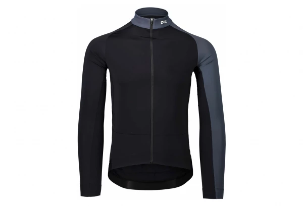 Maillot Manches Longues Poc Essential Road Mid Noir Uranium / Gris Sylvanite