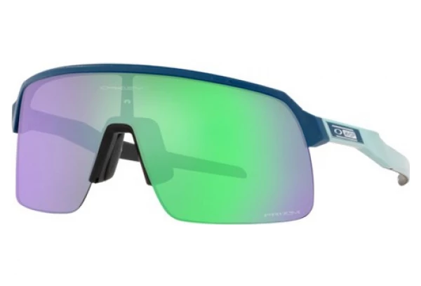 Lunettes Oakley Sutro Lite Matte Poseidon Gloss Splatter Ed. Mathieu Van Der Poel / Prizm Road Jade / Ref. OO9463-4139 Or / Noir
