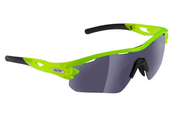 Lunettes AZR TOUR RX CRYSTALE Vert Fluo - Gris Miroir
