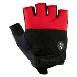 Paire De Gants Courts Spiuk Top Ten Road Rouge Noir