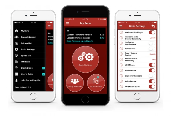 Casque Connecté Sena R1 Noir Mat – Image 5