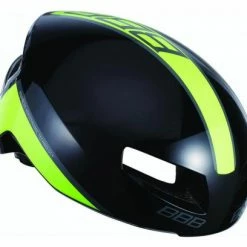 Casque BBB Tithon Noir Brillant Jaune Noir / Rouge