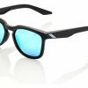 Paire De Lunettes 100% Hudson Matte Black / HiPER Blue Multilayer Mirror Marron / Marron