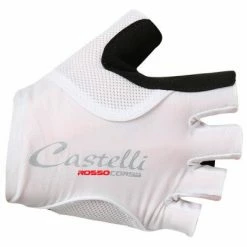 Paire De Gants Femme Castelli Rosso Corsa Pave Blanc Noir Rouge / Noir