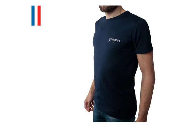 T-Shirt LeBram Grimpeur Bleu Marine Coupe Ajustée