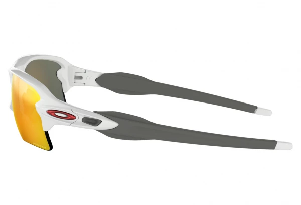 Lunettes Oakley Flak 2.0 XL Blanc - Prizm Ruby OO9188-9359 Noir / Gris â Image 4
