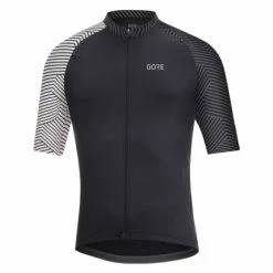 Maillot Manches Courtes Gore Wear C5 Optiline Noir Blanc