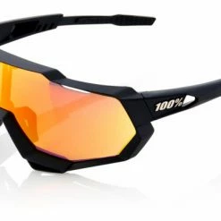 Paire De Lunettes 100% Speedtrap - Soft Tact Black / HiPER Red Mirror Blanc / Bleu
