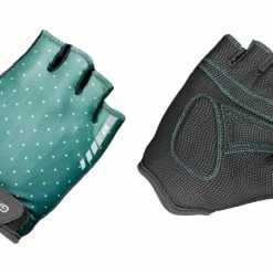 Paire De Gants Courts Femme GripGrab Rouleur Vert Noir Gris / Noir