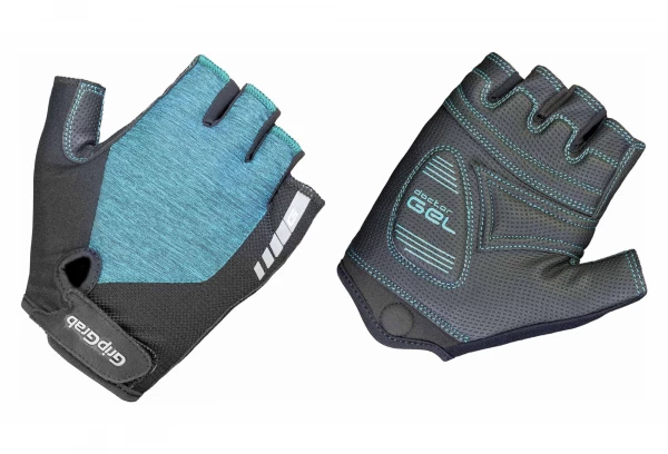 Paire De Gants Courts Femme GripGrab ProGel Noir Violet Vert / Noir – Image 6