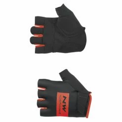 Gants Courts Northwave Flag Noir Rouge