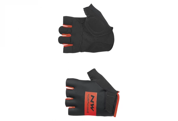 Gants Courts Northwave Flag Noir Rouge
