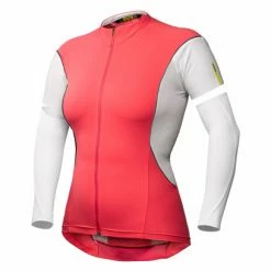 MAVIC Maillot Manches Amovibles Femme COSMIC PRO W Rose Blanc