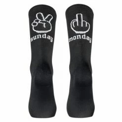 Chaussettes Northwave Sunday Monday Noir Noir / Blanc