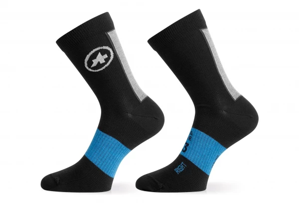 Paire De Chaussettes Assos Winter Noir/Bleu