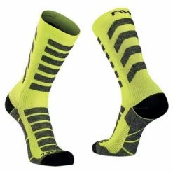 Paire De Chaussettes Northwave Husky Ceramic Jaune Fluo Jaune / Fluo